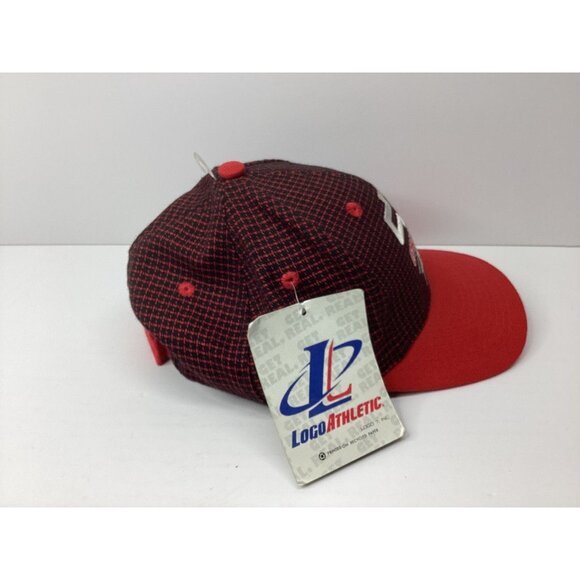Chevrolet Racing Hat Logo Athletic Men's Adjustable Red Black Vintage - Picture 4 of 6